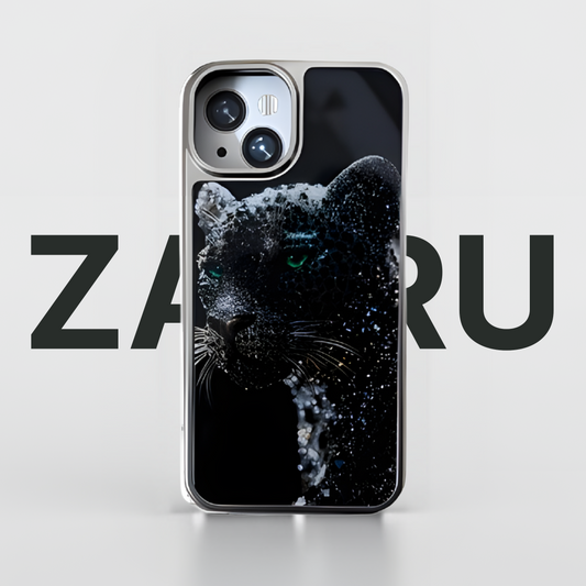 Black Panther Matte Clear Hard Back Cover with Soft TPU Bumper | Shockproof Slim Fit Protective Phone Case for iPhone