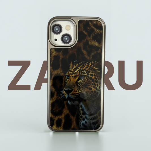 Royal Tiger Matte Clear Hard Back Cover with Soft TPU Bumper | Shockproof Slim Fit Protective Phone Case for iPhone